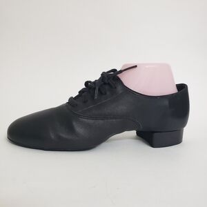 Capezio Oxford Black Leather Flexible Outsole Dance Shoes